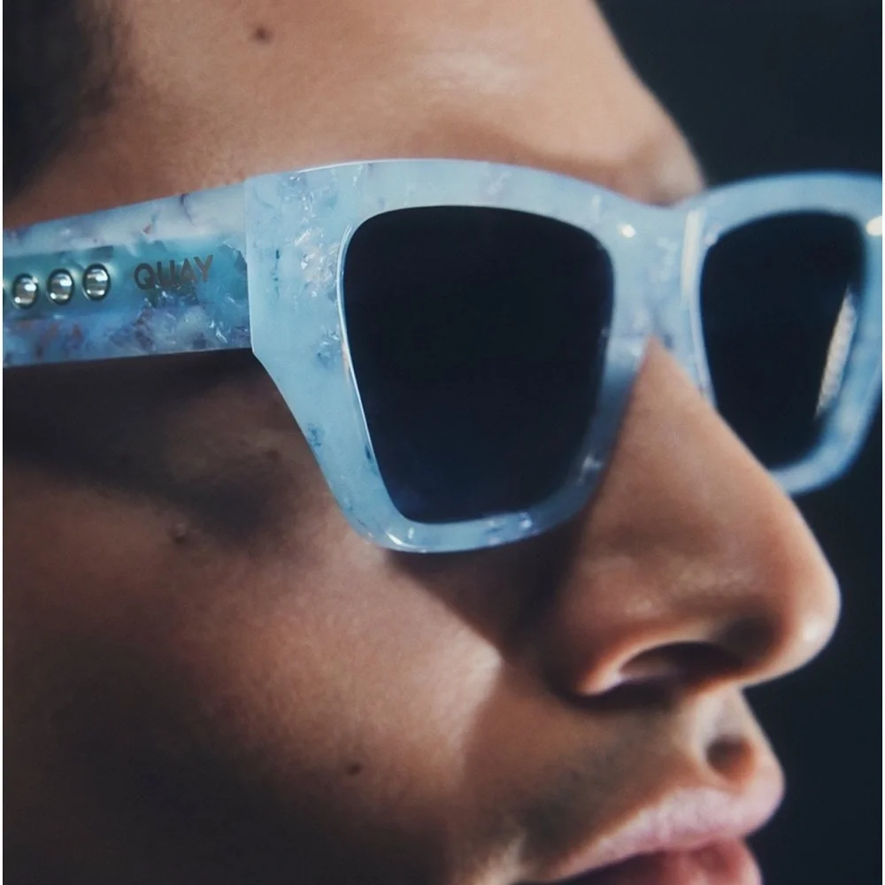 Quay Australia NoApologies Arctic Tort Frame/Blue Grad. Lens Limited Edition!!😎